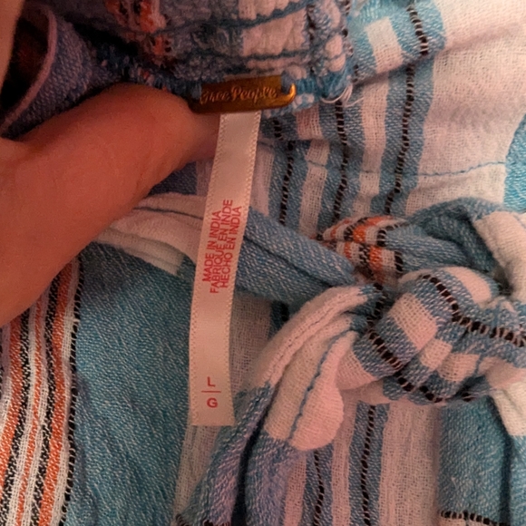 Free People Sungaze Tie Pants in Horizon Blue - Picture 4 of 4